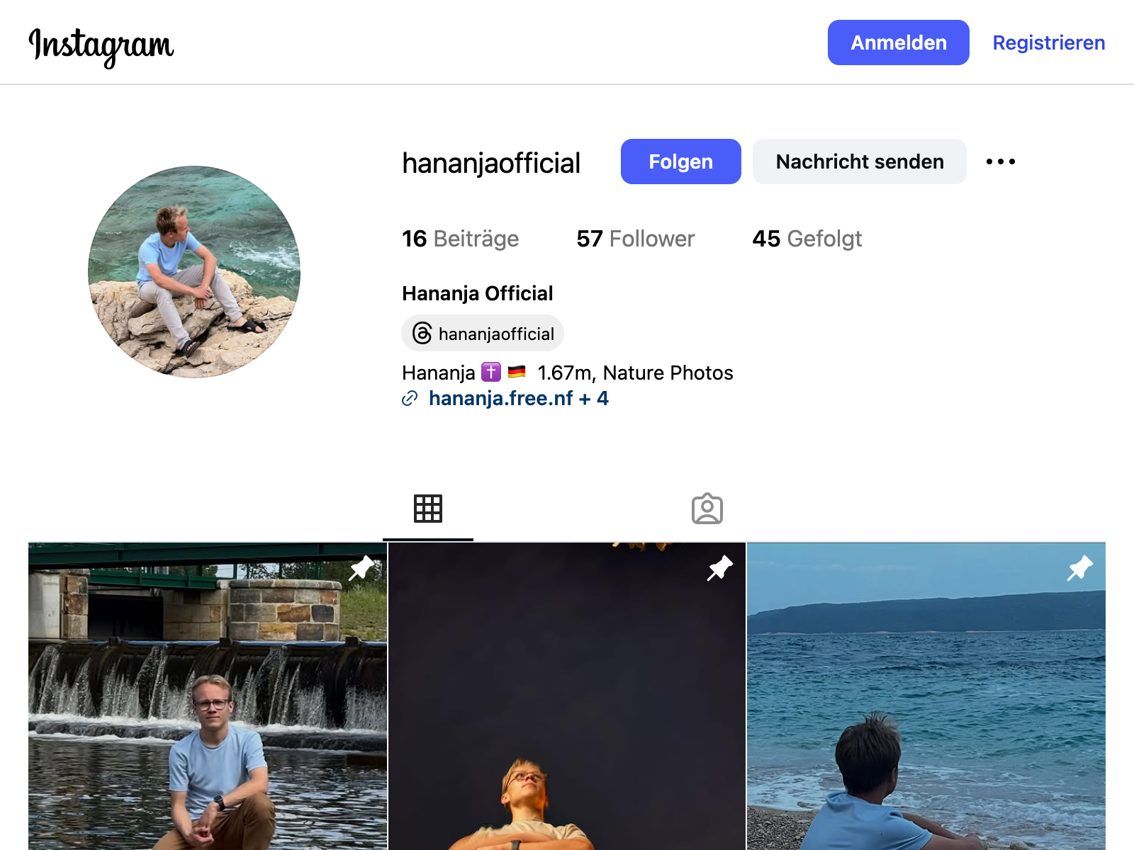 Profil von Hananja
